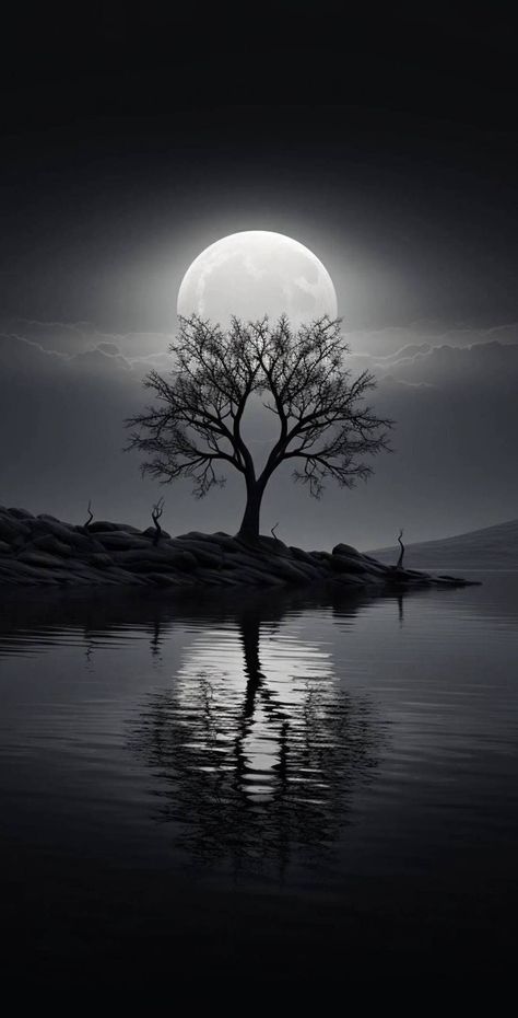 Dark Scenery Aesthetic, Moon Dark Wallpaper, Black Wallpaper Iphone Dark Phone Wallpapers, Ego Wallpaper, Pretty Wallpapers Backgrounds Beauty, Moonlight Wallpaper, Moonlight Aesthetic, Beautiful Moon Pictures, Tears Art