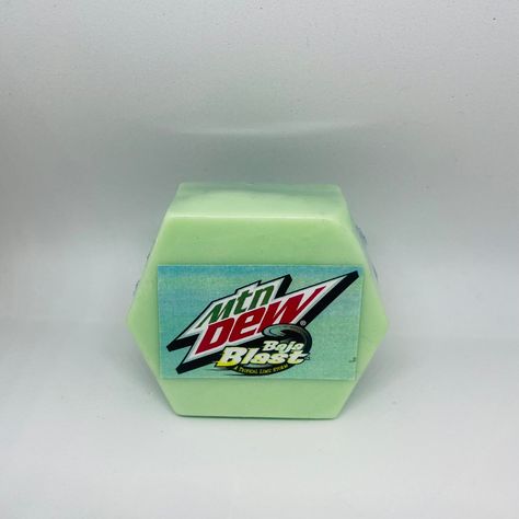 Handmade Baja Blast scented Bar Soap * Made with triple Butter  * Baja Blast scent  * Perfect gift idea * Size is 2.5 inches x 2.5 inches  * Approximately 2.5 inches Thick Baja Blast Recipe, How To Make Baja Blast, Baja Blast Drawing, Mtn Dew Baja Blast, Im Not Having A Baja Blast, Baja Blast, Scent Bars, Freebies By Mail, Funny Pix