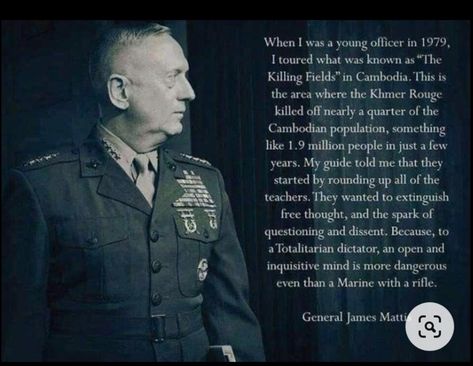 General James Mattis, James Mattis, Once A Marine, Military Quotes, Military Humor, Support Our Troops, United States Marine Corps, Mad Dog, Us Marine