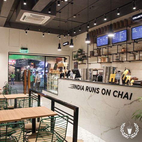 Chaipoint. India runs on Chai ! Chai Shop Interior, Chai Cafe Interior, Chai Shop Design, Chai Shop, Chai Wala, Delhi Restaurants, Interior Design Cafe, Cafe Inspiration, Shop Name Ideas