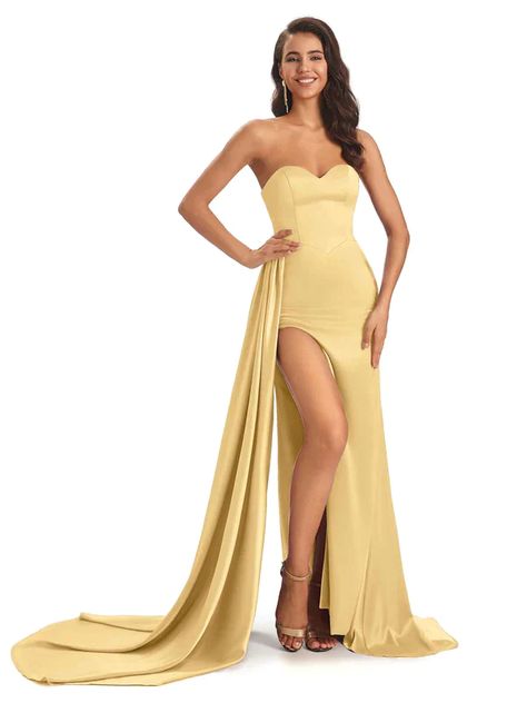 Mustard yellow bridesmaid dress