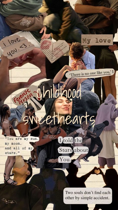 #aesthetics #moodboard #love #collage #romance #romancebook #romanceaesthetic #younglove #childhoodnostalgia #childhoodsweethearts #bookaesthetic #booklover #booklovers #lovers #loversaesthetic Childhood Lovers Aesthetic, Childhood Sweethearts Aesthetic, Collage Romance, Aesthetics Moodboard, Childhood Sweethearts, Love Collage, Endless Love, Book Aesthetic, Favorite Person