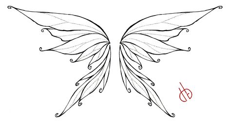 Fairy Wings Drawing, Fairy Wing Tattoos, Borboleta Tattoo, Pixie Wings, Fairy Tattoo Designs, Fairy Drawings, Wings Drawing, Wing Tattoo, Tattoos Skull