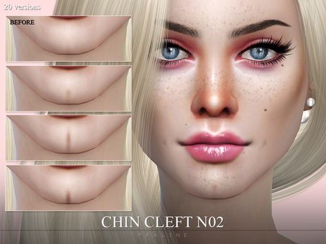 Pralinesims' Chin Cleft N02 Sims 4 Makeup, Cleft Chin, Cc Shopping, Skin Details, Sims 4 Cc Skin, Sims 4 Characters, Sims 4 Cas, Sims Community, Sims 4 Game