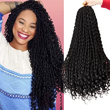 Long Curly Crochet Hair, Curly Crochet Hair, Soft Dreads, Black Bohemian, Braiding Hair Extensions, Bohemian Crochet, Hair For Black Women, Curly Crochet Hair Styles, Dreads Styles