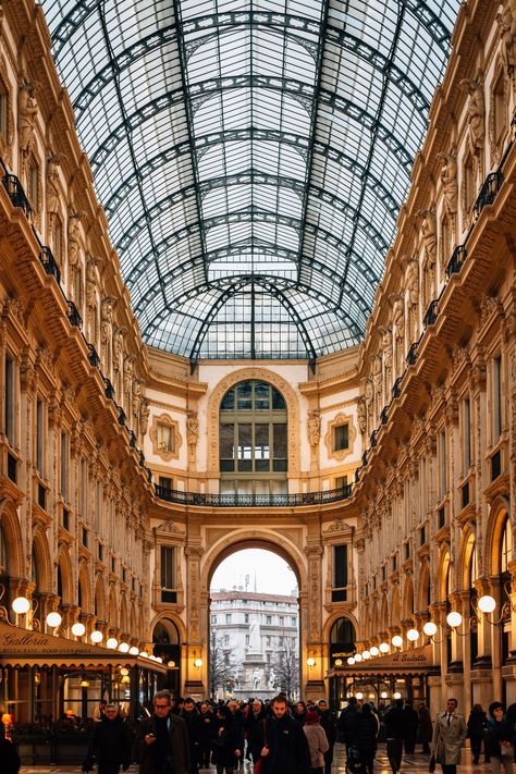 The interior of the Galleria Vittorio Emanuele II in Milan, Italy., Lombardy Galleria Vittorio Emanuele, Galleria Vittorio Emanuele Ii, White Car, Hotel Motel, Posters Framed, City Car, Milan Italy, Image House, Gas Station