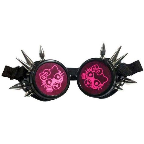 Clawdeen Redesign, Graffiti Fashion, Pink Kitty, Estilo Hippy, Kawaii Goth, Fashion Inspiration Board, Emo Bands, Gas Mask, Creepy Cute