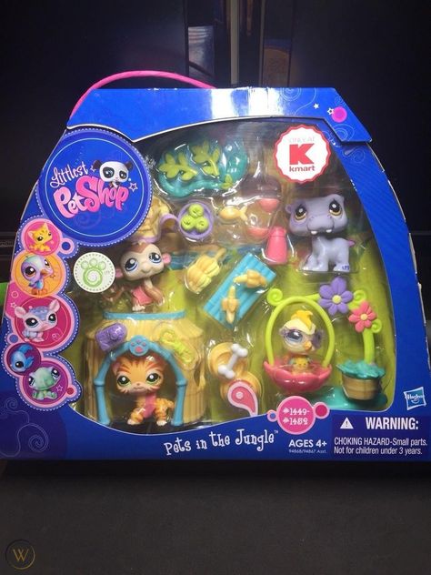 Littlest Pet Shop Pets in the Jungle Kmart 1449 1450 1451 1452 Tiger | #1923865227 Lps Nib, Lps Nostalgia, Lps Sets, Nostalgic Things, Littlest Pet Shop Toys, Lps Toys, Lps Pets, Little Pet Shop Toys, Lps Littlest Pet Shop