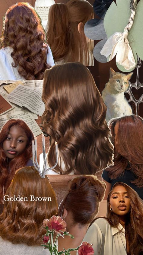 Black Skin Hair Color Ideas, Bleach Free Hair Color For Dark Hair, Honey Brown Black Women, Golden Mahogany Brown Hair, Caramel Brown Hair Black Women, Honey Brown Hair Black Women, Deep Autumn Hair Color Ideas, Level 4 Brown Hair, Cinnamon Color Hair