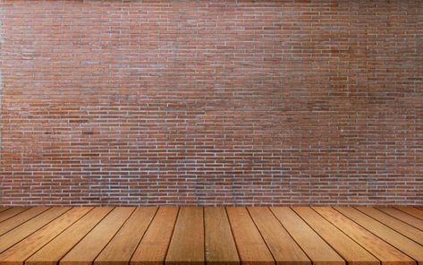 Red brick wall with wooden floors and sp... | Premium Photo #Freepik #photo #background #wood #house #building Red Brick Wall, Brick Wall Background, Wooden Floors, Space Backgrounds, Wood House, House Building, House Extensions, Red Bricks, Photo Background