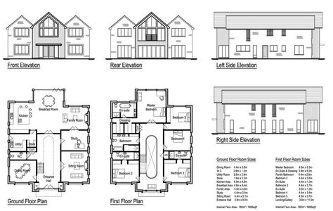 Lintons 5 Bedroom House Design Timber House Design, Frame House Design, House Plans Uk, 5 Bedroom House Plans, Timber Frame House, Self Build Houses, Self Build, Mansion Floor Plan, Simple House Design