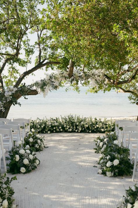 Beachfront Wedding Ceremony, Key Largo Wedding, Wedding Alter, Key Largo Florida, Wedding Alters, Backdrop Ideas, The Florida Keys, Mexico Wedding, Turquoise Water