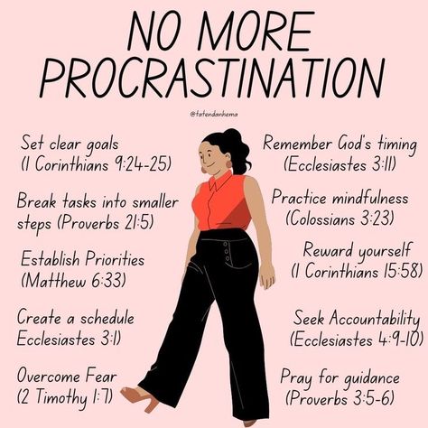 No More Procrastination, Comic Video, Learn The Bible, Motivational Bible Verses, Christian Affirmations, Chelsea Handler, Christian Bible Study, Christian Quotes God, Bible Study Lessons