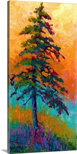 Lone Pine, Pastel Art, Pine Trees, Art Journal Inspiration, Pine Tree, Tree Art, Tree Painting, Rose Print, Big Canvas