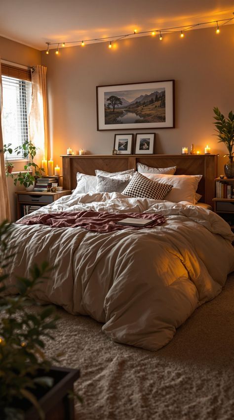 Basement Bedroom Ideas Cozy Basement Bedroom, Thick Bedding, Gentle Lighting, Peaceful Decor, Basement Bedroom Ideas, Industrial Basement, Contemporary Basement, Basement Conversion, Dark Basement