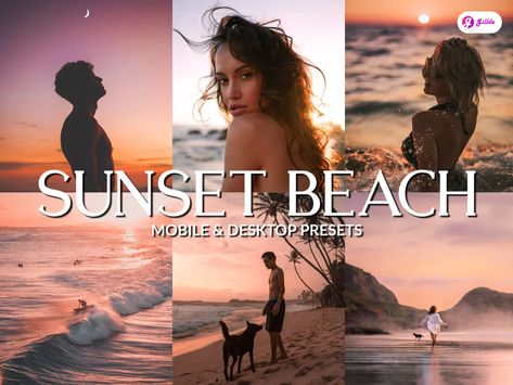 Beach Lightroom Presets Beach Preset, Free Beach, Lightroom Presets Free, Presets Lightroom, Lightroom Mobile, Sunset Beach, Photo Filter, Beach Sunset, Beach Photography