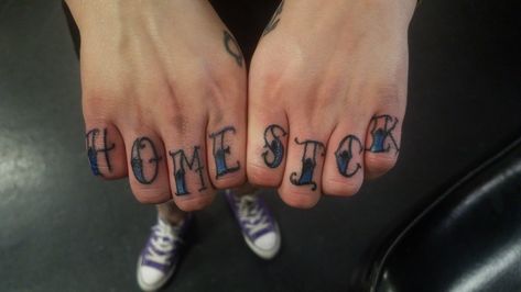 Home Sick Tattoo, Knuckle Tattoo, Knuckle Tattoos, Sick Tattoo, Tattoo People, Tattoo Videos, 1 Tattoo, Columbus Ohio, Body Mods