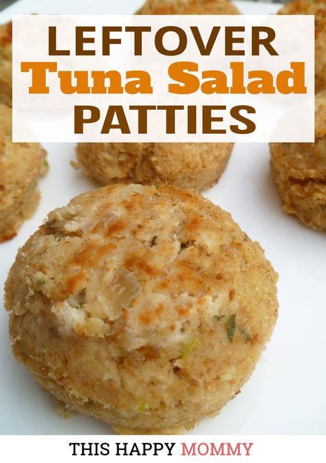 Leftover Tuna Salad Patties -- A simple and tasty way to use leftover tuna salad. Within 30 minutes you can have a new meal that's always sure to please. | baked tuna patty recipe | healthy clean eating fish recipe | healthy and easy family meal | kid friendly dinner recipe | #dinner #tuna #recipe #diy #tunapatty | thishappymommy.com Tuna Patty Recipe, Easy Family Meals Kids, Canned Tuna Recipe, Tuna Patty, Healthy Vegetarian Lasagna, Clean Eating Fish, Baked Tuna, Tuna Patties Recipes, Lentil Recipes Healthy