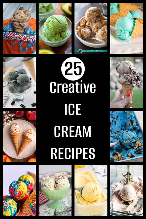 Gourmet Ice Cream Flavors, Creative Ice Cream, Homemade Ice Cream Flavors Recipes, New Ice Cream Flavors, Easy Ice Cream Desserts Quick, Ice Cream Flavor Ideas, Fun Ice Cream Flavors, Spring Ice Cream Flavors, Popular Ice Cream Flavors