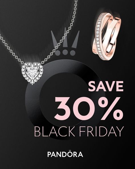 Black Friday Promo, Pandora Black, Happy Black Friday, Black Friday Jewelry, Black Friday Offer, Pandora Collection, Event Banner, Pandora Rings, Pandora Style