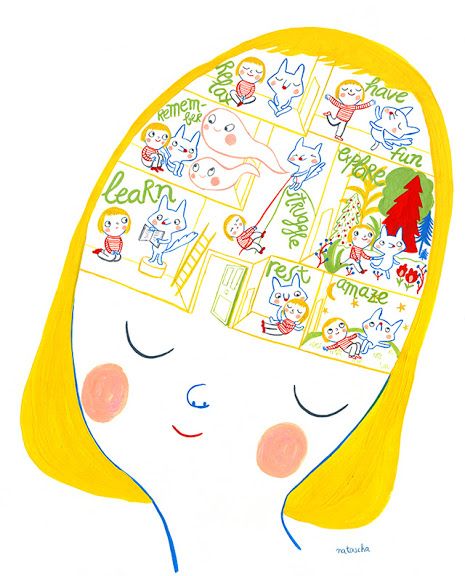 Back Of Head Illustration, Brain Illustration Art, Brain Illustration, Head Illustration, غلاف الكتاب, 그림 낙서, Childrens Books Illustrations, Arte Inspo, Art Et Illustration