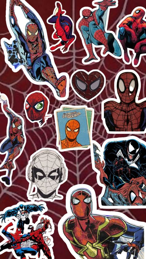 #marvel #spiderman #peterparker #scrapbook #mcu #superhero Spiderman Scrapbook Ideas, Sticers Idea Aesthetic, Spider Man Stickers Printable, Spiderman Stickers Aesthetic, Spiderman Stickers Printable, Marvel Stickers Printable, Spiderman Scrapbook, Marvel Scrapbook, Book Cover Stickers