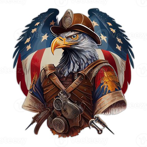 Eagle Illustration, Streetwear Couple, Patriotic Eagle, American Patriot, Illustration Artwork, Tshirt Design, Free Png, Eagles, Team Logo