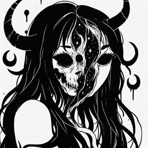 Animecore Webcore, Dark Art Illustrations, Scary Art, Creepy Art, Sketchbook Art Inspiration, Art Inspiration Drawing, Horror Art, Dark Fantasy Art, Cartoon Art Styles