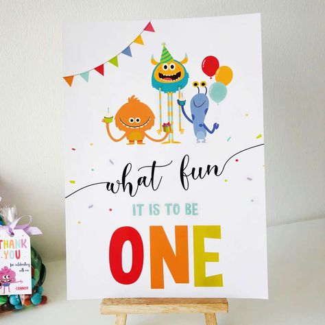 Super Simple Monsters Birthday Party Ideas | Photo 1 of 35 | Catch My Party Simple 1st Birthday Party Boy, Super Simple Monsters, Monsters Birthday Party, Monster Party Invitations, Monster Party Decorations, Monster Decorations, Simple Songs, Super Simple Songs, Simple Birthday Party