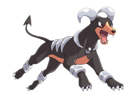 Houndoom Tattoo, Pokémon Flash, Houndoom Pokemon, Dog Pokemon, Pokémon Fanart, Men Faces, Animal Character, Pokemon Pokedex, Pokemon Stuff