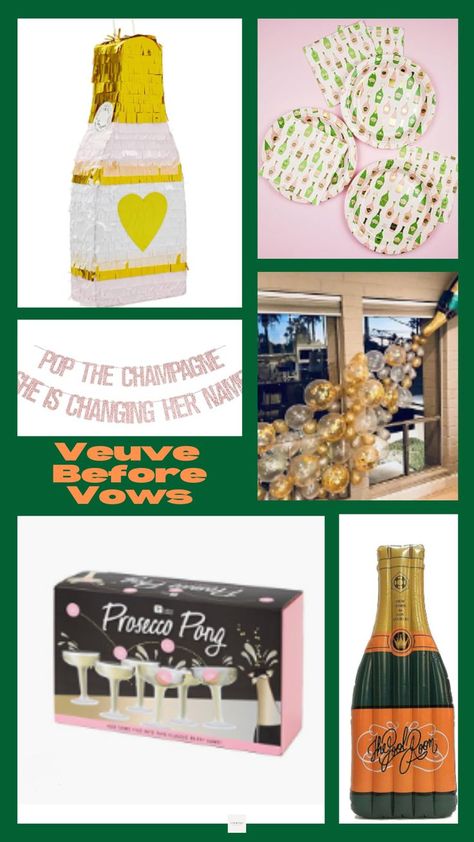 Explore the ultimate collection of products for your Veuve Before Vows champagne-themed bachelorette party, available on my Amazon storefront. From sparkling decor to champagne shaped pinatas discover everything you need to create a bubbly and memorable celebration. Cheers to the bride-to-be as you toast to love, laughter, and the exciting journey ahead. Get ready to pop the cork with this handpicked selection! Follow @courtneylovesasoiree for more bach inspo #amazonpartner Veuve Before Vows Bachelorette, Veuve Before Vows, Champagne Bachelorette, Champagne Bachelorette Party, Bachelorette Party Theme, Ultimate Bachelorette Party, Themed Bachelorette Party, Bachelorette Party Planning, Ready To Pop