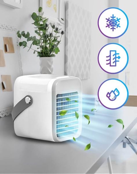 img-1-2 Mini Ac, Ac Cooler, Mini Air Cooler, Diy Air Conditioner, Evaporative Cooling, Portable Air Cooler, Best Humidifier, Room Cooler, Creative Room