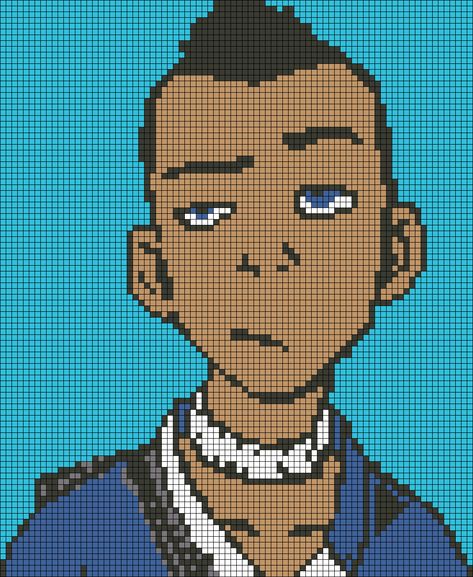 Drawing Ideas Avatar, Sokka Boomerang, Airbender Drawing, Last Airbender Wallpaper, Avatar The Last Airbender Wallpaper, Nostalgia Cartoon, Art Avatar, Tiny Cross Stitch, Pixel Art Templates