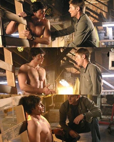 Tom and Jensen. Smallville season 4 episode Spell. Clark Kent Smallville Season 1, Tom Welling Shirtless Smallville, Tom Welling Shirtless, Jensen Ackles Smallville, Jason Teague, Smallville Clark Kent, Martha Kent, Tom Welling Smallville, Chloe Sullivan