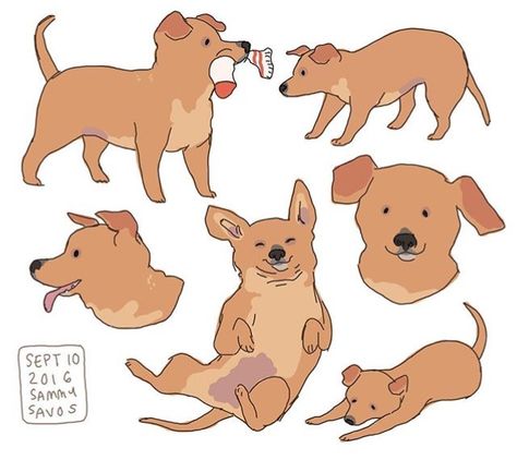 Hamotzi Sammy Savos, Redbubble Stickers, Puppy Art, Doodle Ideas, 강아지 그림, Animals Art, Drawing Inspo, Dog Illustration, Animal Sketches