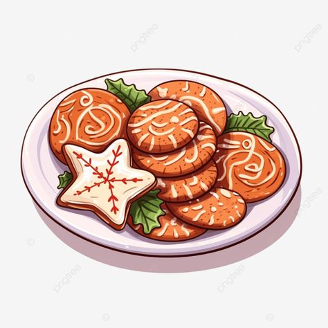 hand drawn doodle style illustration of christmas cookies on plate traditional holiday pastry line Cookies On A Plate Drawing, Plate Of Christmas Cookies, Plate Of Cookies Drawing, Christmas Dinner Drawing, Christmas Cookies Drawing, Pastry Drawing, Cookie Drawing, Advent Ideas, Plate Drawing