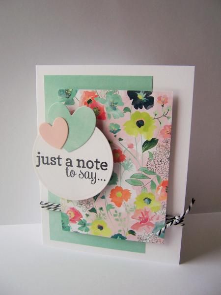 Thinking Of You Diy Cards Handmade, Diy Just Because Cards, Just A Note Cards Handmade, Thinking Of You Cards Handmade Simple, Just Because Cards Sayings, Just Because Cards Handmade, Just A Note Card Ideas, Just Because Cards Diy, Diy Thinking Of You Cards