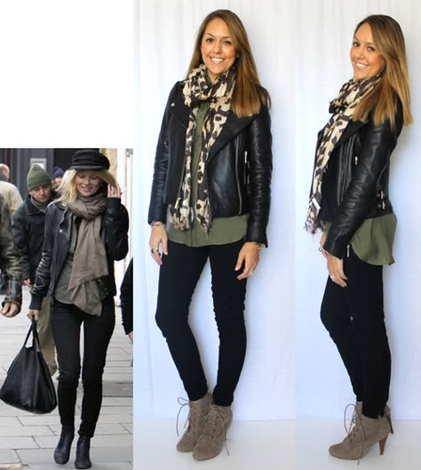 Olive Green Shirt Outfit, Green Shirt Outfits, Leather Jacket Outfits, Legging Outfits, Winter Outfit Inspiration, Blouse Outfit, Fall Fashion Outfits, Casual Fall Outfits, Mode Inspiration