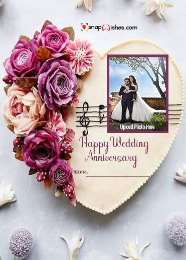 Photofunia Marriage Anniversary Cake with Photo - Name Photo Card Maker Anniversary Card With Photo, Happy Wedding Anniversary Photo Frame, Anniversary Wishes Photo Frame, Wedding Anniversary Photo Frame Ideas, Anniversary Frame Ideas, 31 Anniversary, Happy Anniversary Photo Frame, Happy Anniversary Quotes For Couple, Happy Wedding Anniversary Cake