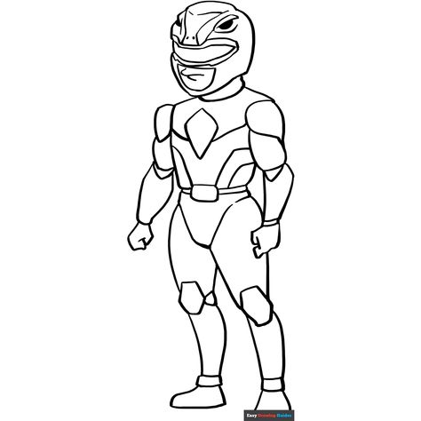 Red Ranger from Power Rangers Coloring Page - Free & Printable Coloring Sheet Moana Coloring Sheets, Power Rangers Coloring Pages, Moana Coloring, Minions Coloring Pages, Easy Drawing Guides, People Coloring Pages, Free Printable Coloring Sheets, Red Ranger, Drawing Guides