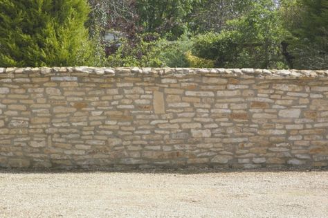 Cotswold Stone Wall, Stacked Stones, Masonry Work, Limestone Wall, Dry Stone Wall, Dry Stone, Painting Inspo, Yellow Walls, Stacked Stone