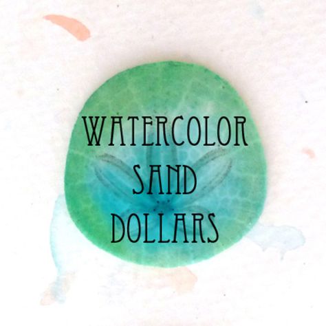 #DIY watercolor sand dollars by makingmondays Sand Art Projects, Painted Sand Dollars, Sand Dollar Craft, Sand Dollar Art, Sand Dollar Ornament, Ornament Diy, Trendy Diy, Sand Dollars, Beach Diy