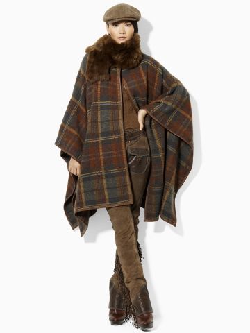 Mellow Autumn, Clan Buchanan, Tartan Coat, Country Hats, Plaid Poncho, Country Fashion Women, Blanket Coat, Country Fashion, Home Bedding