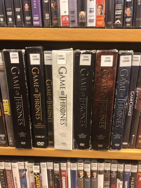 Game Of Thrones Books Aesthetic, Game Of Thrones Collection, Game Of Thrones Books, Local Library, Books Aesthetic, Book Aesthetic, Game Of Thrones, Dvd, Book Cover