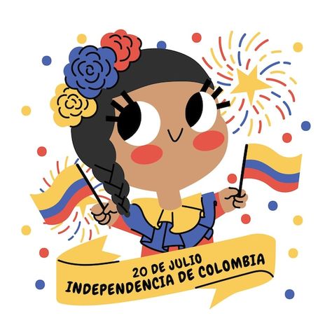 Caricatura 20 de julio - independencia d... | Free Vector #Freepik #freevector #20-julio #independencia-colombia #colombia #independencia Colombia Illustration, Colombia Independence Day, Natural Life Quotes, Colombian Culture, Country School, Bullet Journal Design Ideas, Spanish Classroom, Journal Design, Advertising Photography