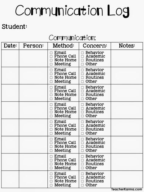 We ALL know that Parent Communication is the key to having a great partnership with the families of our students!   The difficult part... Parent Communication Forms, Parent Communication Log, Parent Teacher Communication, Teacher Forms, Communication Log, Classroom Freebies, Teacher Conferences, Parent Teacher Conferences, Teacher Binder