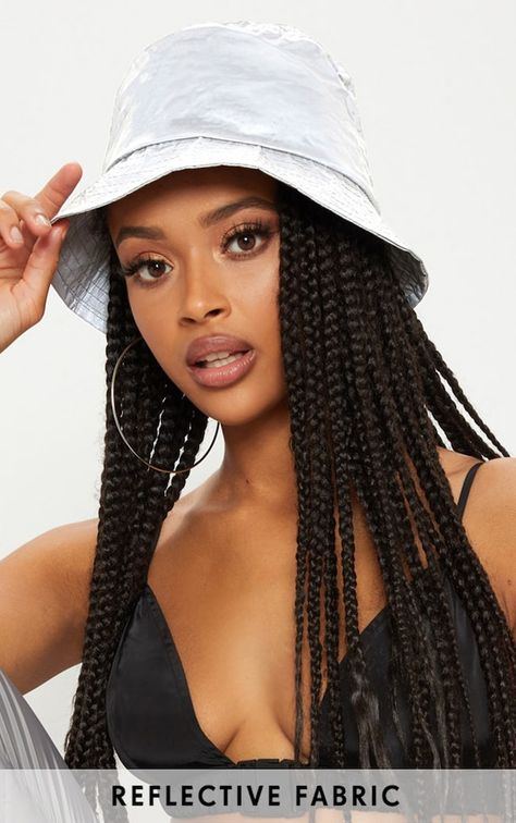 Box Braids With Hat, Bucket Hat With Braids, Braids With Hat, Hat With Braids, Bucket Hat Outfit, Long Box Braids, Pelo Afro, Penteado Cabelo Curto, Box Braids Hairstyles