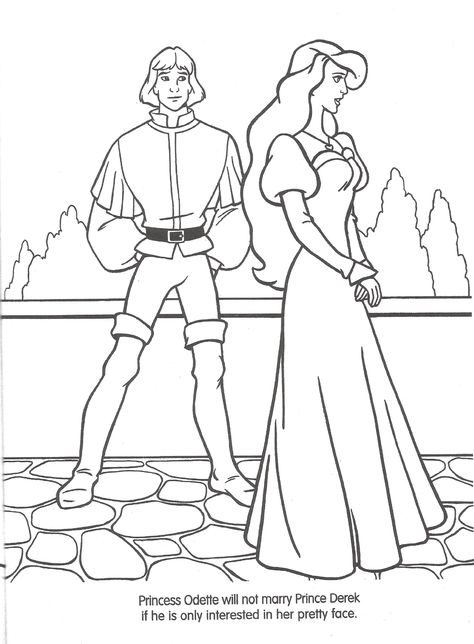 Anastasia Coloring Pages, Caw Art, Odette Swan Princess, Princess Odette, Anastacia Disney, Moana Coloring, The Swan Princess, Don Bluth, Train Coloring Pages