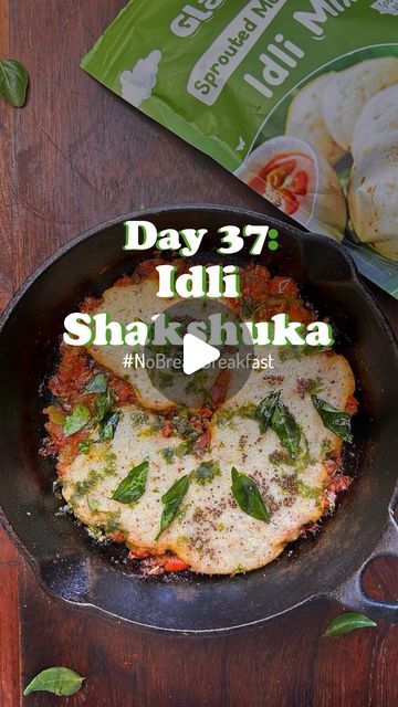 Mrs YumTum - Easy & Quick Recipes on Instagram: "Idli Shakshuka

Idli Batter: 
-1cup idli mix 
-1cup dahi
-1/4cup water 

-Whisk well & make a idli batter like consistency. 

Masala: 
-In a pan, take 1tbsp oil, 1tsp mustard seeds, chopped green chillies & chopped onions.
-Add chopped capsicum along with some salt. Sauté for 2-3min.
-Add chopped tomatoes along with dry spices 1/2tsp turmeric powder, 1/2tsp red chilli powder, 1/2tsp coriander powder, 1tsp sambhar powder & 1tsp tomato ketchup. 
-Cover & cook till tomatoes are mushy. 
-Spread the masala evenly and pour the batter in 4 portions as shown in the video. 
-Sprinkle some fresh coriander & cover. Cook for 5min till the batter is cooker. 

Tadka:
-Take 1tbsp ghee, add in 1tsp mustard seeds & curry leaves. Let them crackle then pour on Idli Shakshuka, Masala Idli, Idli Batter, Dry Spices, Shakshuka Recipes, Desi Recipes, Red Chilli Powder, Vegetarian Snacks Recipes, Recipe Breakfast