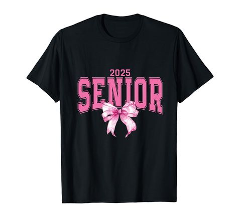 PRICES MAY VARY. Celebrate academic milestones with this Senior 25 shirt! Perfect for graduates from kindergarten and middle or high school to college. Wear it proudly at grad parties, adorned with a graduation cap, tassel, and decorations. Class of 2025, it's time to shine! This versatile tee makes a great gift for teen girls or boys, parents or grandparents, and more. Embrace the joy of graduation and show off your diploma. Get yours now and commemorate your educational journey! Lightweight, C Senior 25, Graduation Shirts For Family, College Class, College Wear, Class Of 2025, Senior Shirts, Great Graduation Gifts, Cheer Shirts, Senior Graduation